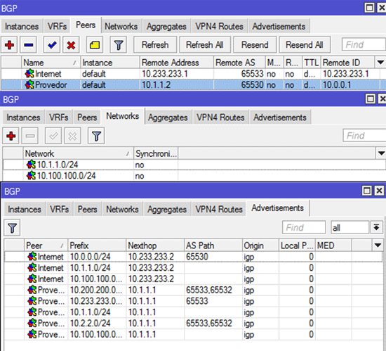 BGP no Mikrotik: Dois operadores de trânsito As65531-2